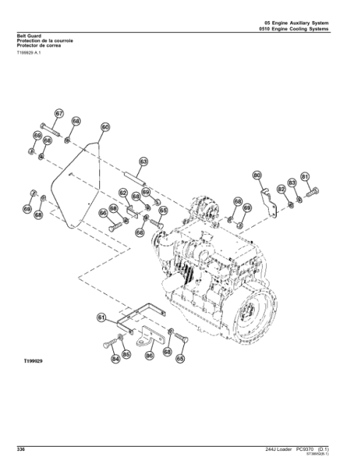 John Deere 244J Loaders Parts Catalog Manual - PC9370 - Image 2