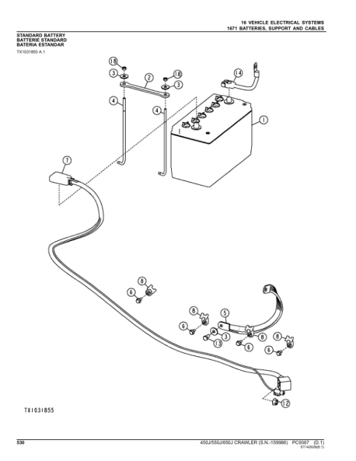 John Deere 450J, 550J, 650J Crawlers (SN –159986) Parts Catalog Manual - PC9387 - Image 4