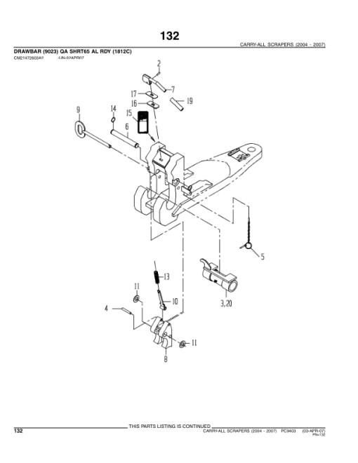 John Deere 1510C, 1512C, 1812C, 1814C Scrapers Parts Catalog Manual - PC9403 - Image 4