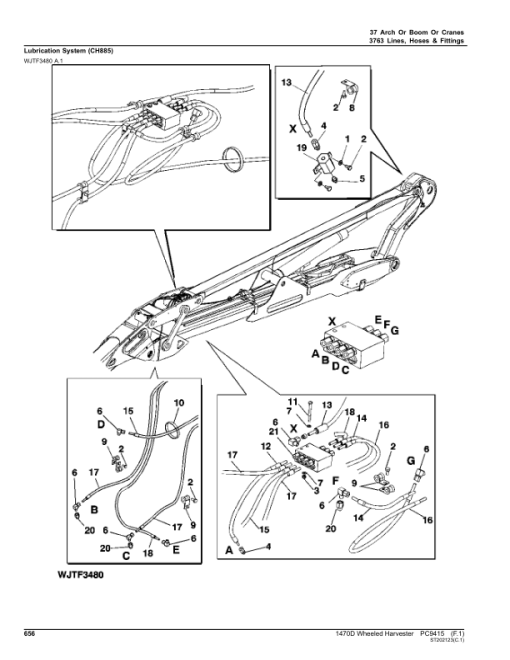 John Deere 1470D T3 Harvester (SN 001001–) Parts Catalog Manual - PC9415 - Image 4