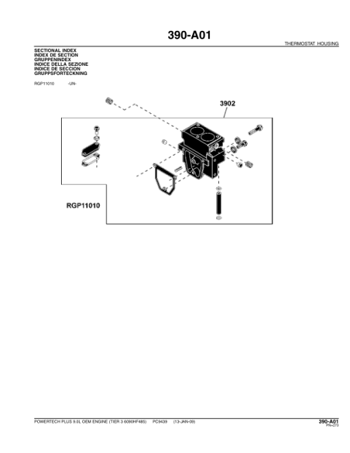 John Deere 9.0L, 6090 Engines TIER 3 - 6090HF485 Parts Catalog Manual - PC9439 - Image 3