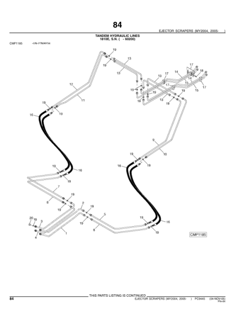 John Deere 1810E, 1814E, 1512E, 2112E Scrapers (SN 060201–) Parts Catalog Manual - PC9445 - Image 3