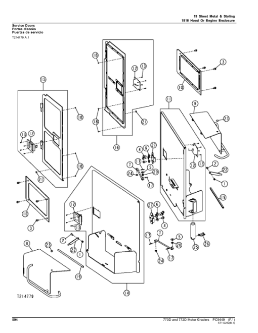 John Deere 770D, 772D Motor Graders Parts Catalog Manual - PC9449 - Image 3