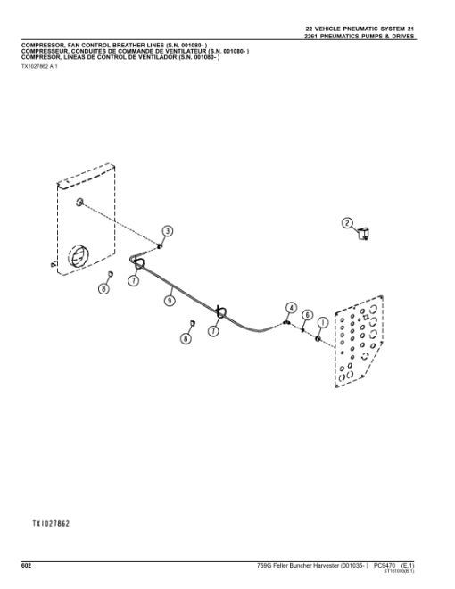 John Deere 759G Harvester (SN 001035–) Parts Catalog Manual - PC9470 - Image 3