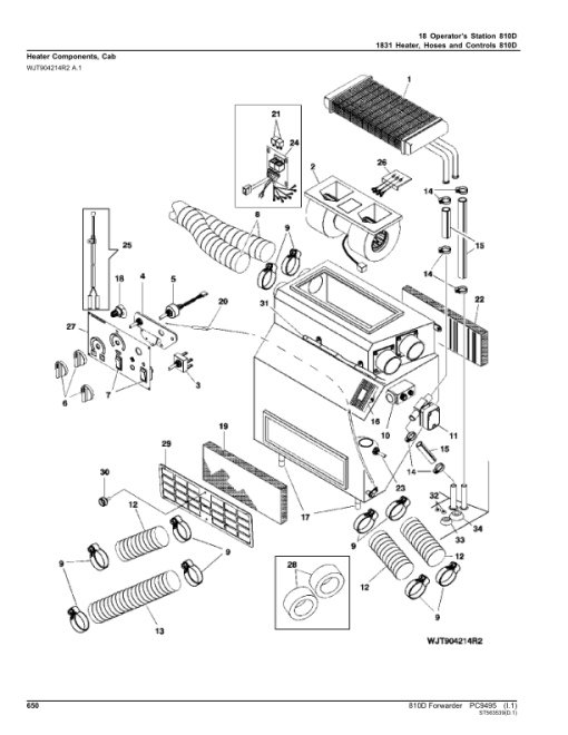 John Deere 810D T3 Forwarders (SN 002003-) Parts Catalog Manual - PC9495 - Image 2