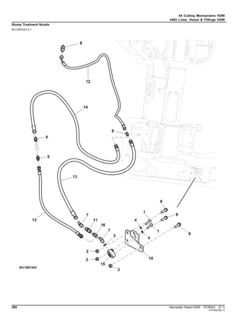 John Deere H290 Harvesting Heads Parts Catalog Manual - PC9542 - Image 3