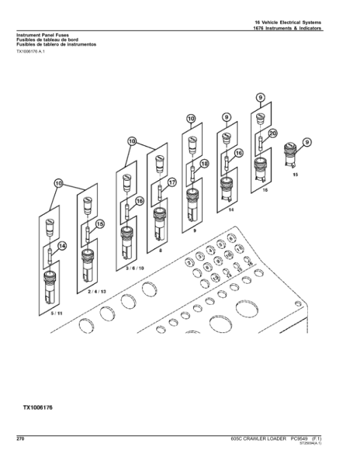 John Deere 605C Crawlers Parts Catalog Manual - PC9549 - Image 2