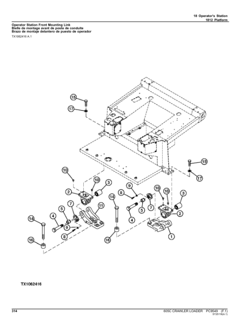 John Deere 605C Crawlers Parts Catalog Manual - PC9549 - Image 4