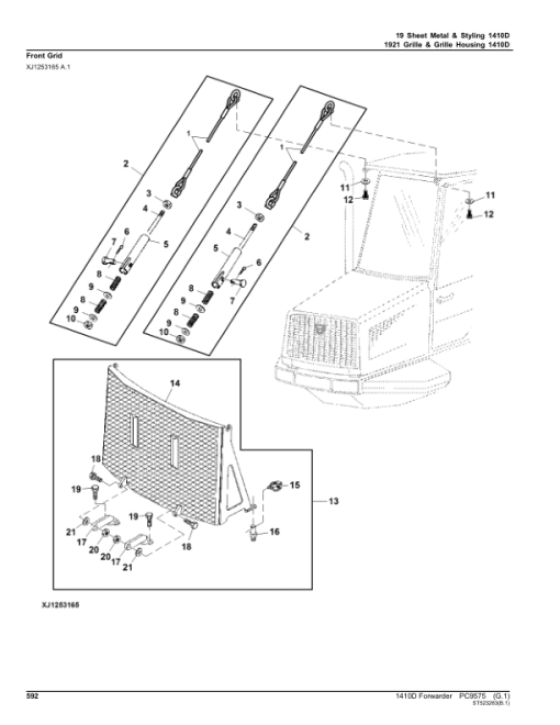 John Deere 1410D Forwarders (SN 001201 - 001464) Parts Catalog Manual - PC9575 - Image 4