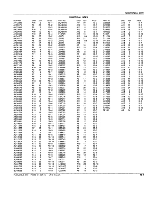 John Deere 3900 Attachments (Cable Plow) Parts Catalog Manual - PC959 - Image 4