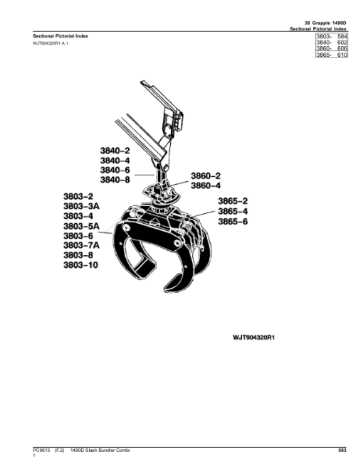 John Deere 1490D T3 Forwarders (SN 002051-) Parts Catalog Manual - PC9613 - Image 4