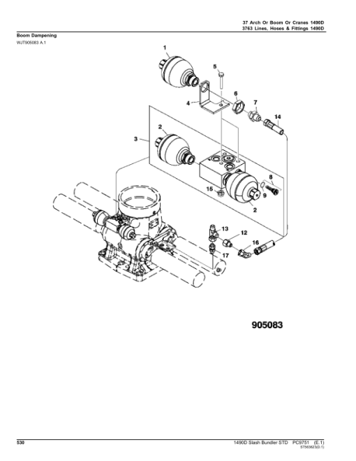 John Deere 1490D T3 Forwarders (SN 002053-) Parts Catalog Manual - PC9751 - Image 3