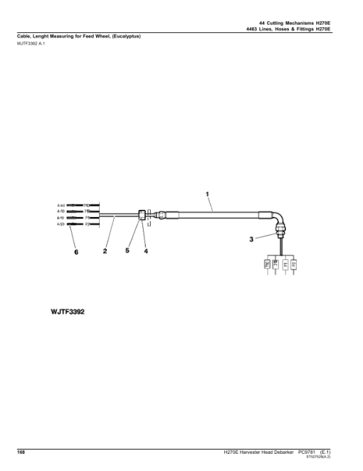 John Deere H270E Harvesting Heads (SN 000600-) Parts Catalog Manual - PC9781 - Image 3