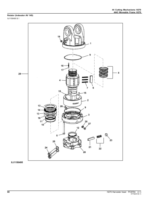 John Deere H270 Harvesting Heads (SN 000473-) Parts Catalog Manual - PC9794 - Image 3