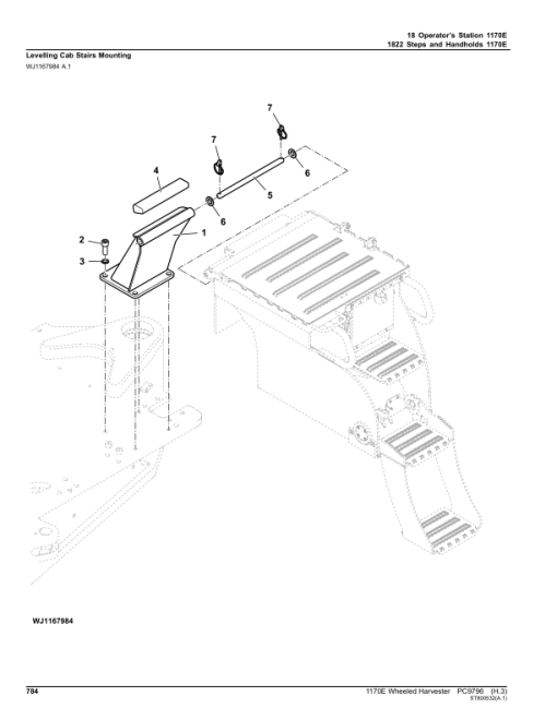 John Deere 1170E T3 Wheeled Harvesters (SN 001701-) Parts Catalog Manual - PC9796 - Image 2