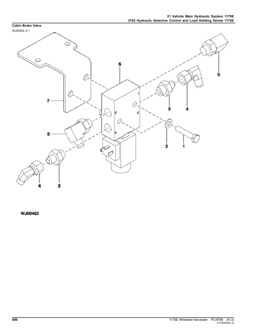 John Deere 1170E T3 Wheeled Harvesters (SN 001701-) Parts Catalog Manual - PC9796 - Image 3