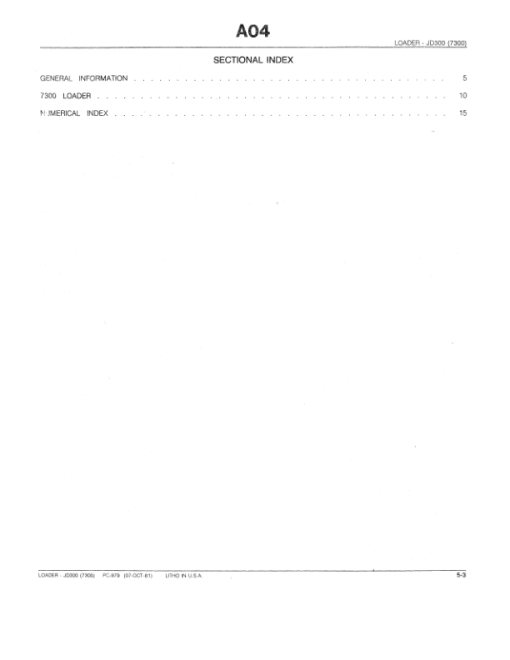 John Deere 7300 Attachments (7300 Loader Attachment only (Manufactured 1965-1973) Parts Catalog Manual - Image 4