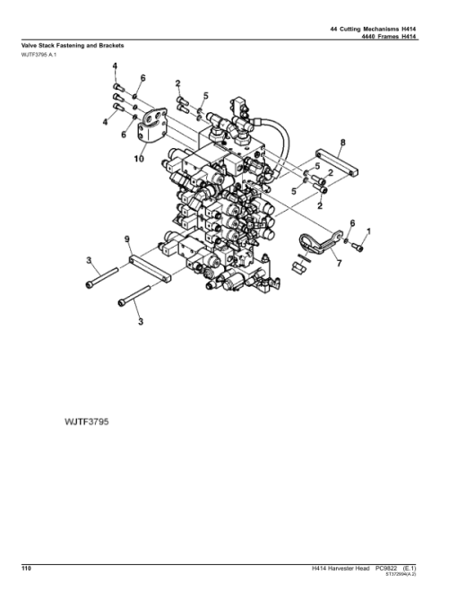 John Deere H414 Harvesting Heads Parts Catalog Manual - PC9822 - Image 4