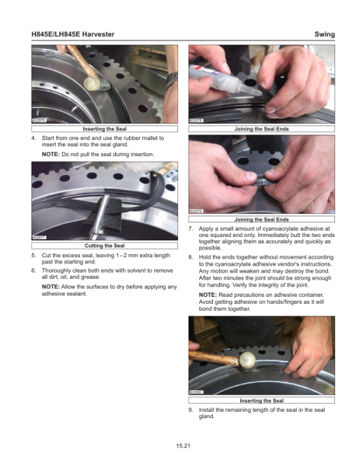 Tigercat H845E, LH845E Harvester Repair Service Manual - Image 6