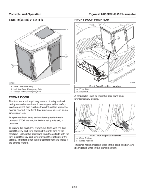 Tigercat H855E, LH855E Harvester Repair Service Manual - Image 3