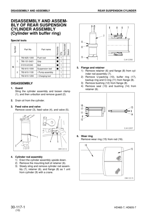 Komatsu HD465-7, HD605-7 Dump Truck Service Repair Manual - Image 3