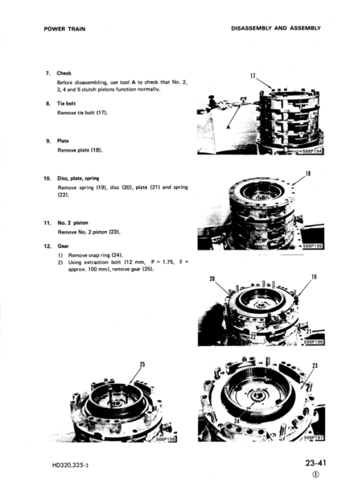 Komatsu HD320-3, HD325-3 Dump Truck Service Repair Manual - Image 3