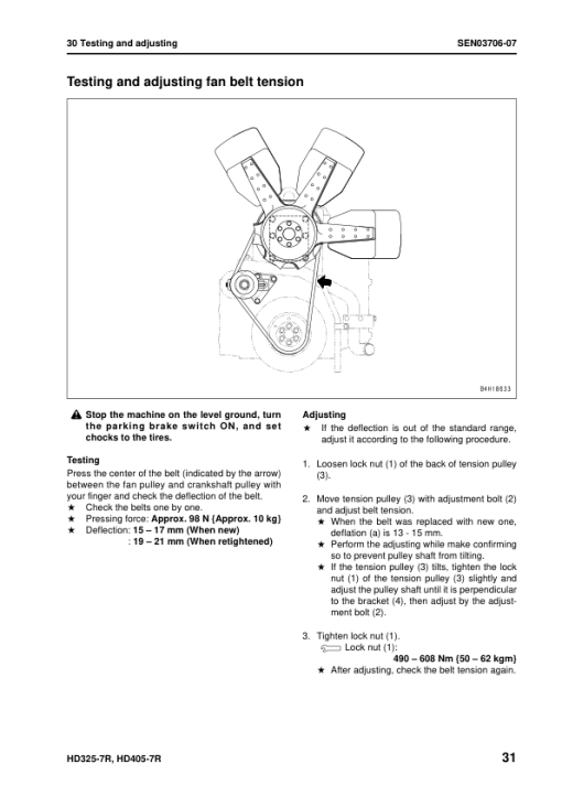 Komatsu HD325-7R, HD405-7R Dump Truck Service Repair Manual - Image 2