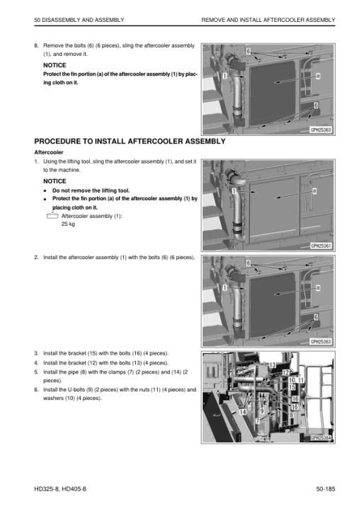 Komatsu HD325-8, HD405-8 Dump Truck Service Repair Manual - Image 7