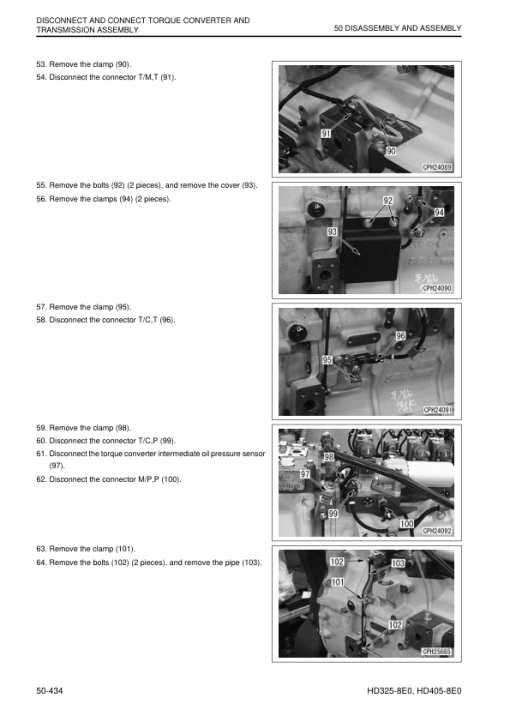 Komatsu HD325-8E0, HD405-8E0 Dump Truck Service Repair Manual - Image 5