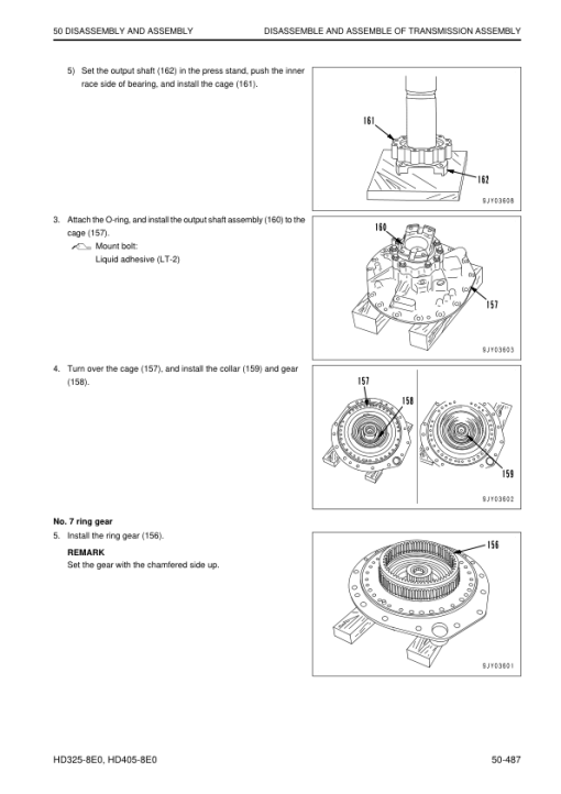 Komatsu HD325-8E0, HD405-8E0 Dump Truck Service Repair Manual - Image 6