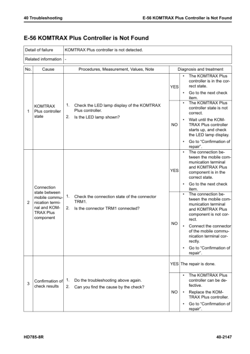 Komatsu HD785-8R Dump Truck Service Repair Manual - Image 5