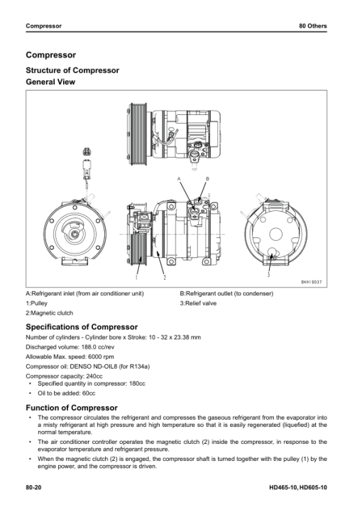 Komatsu HD465-10, HD605-10 Dump Truck Service Repair Manual - Image 5