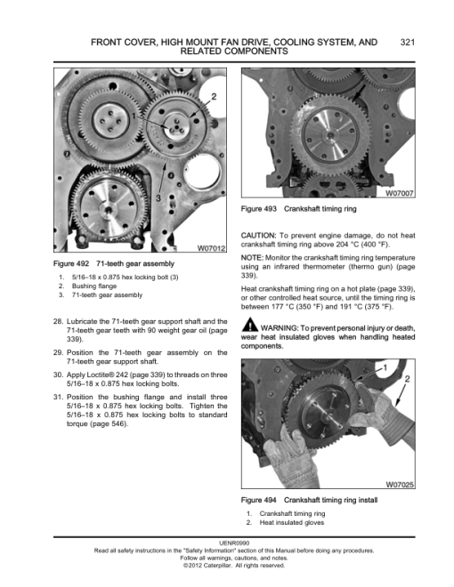 Caterpillar CAT CT15 Truck Engine Service Repair Manual (SJJ00001 and up) - Image 4