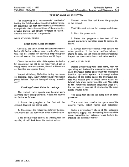 John Deere 3400, 3415 Rotobooms Repair Technical Manual – (TM1008) - Image 3