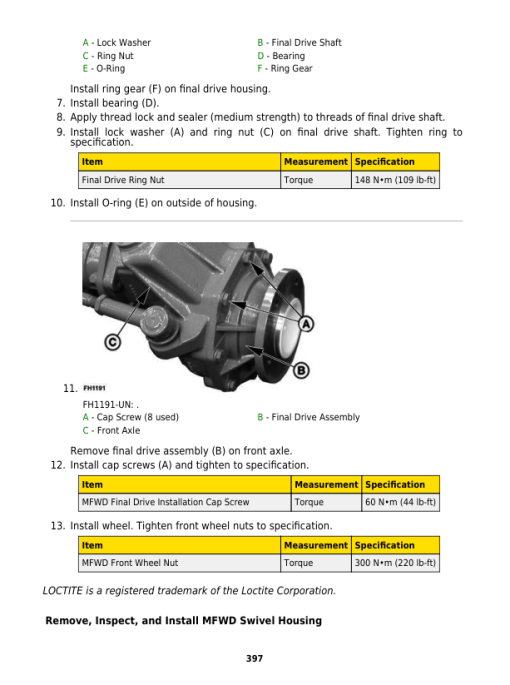 John Deere 76F, 85F, 100F Tractors Repair Technical Manual - Image 3