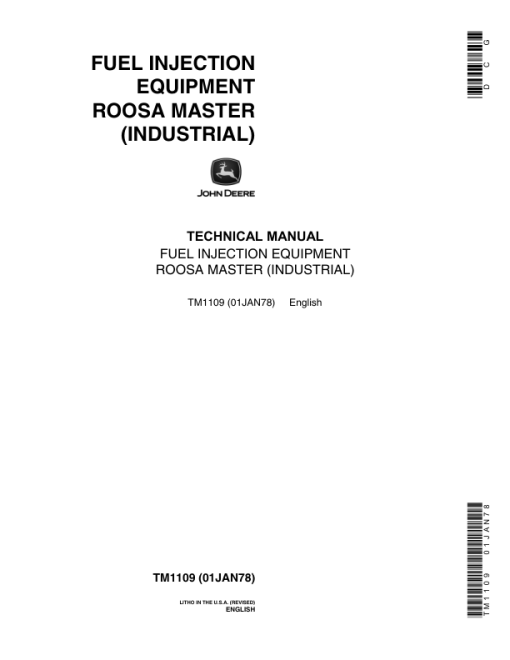 John Deere Roosa Master 9.5mm Injection Nozzles and DM Series Pump Technical Manual - Image 2