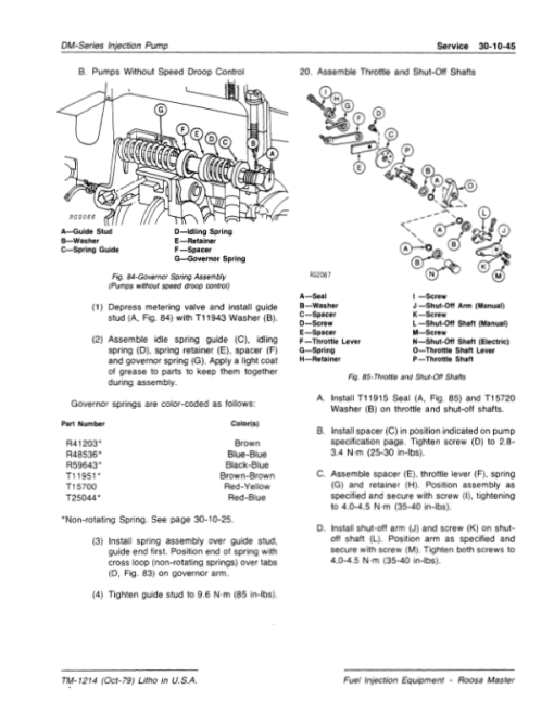 John Deere Roosa Master 9.5mm Injection Nozzles and DM Series Pump Technical Manual - Image 5