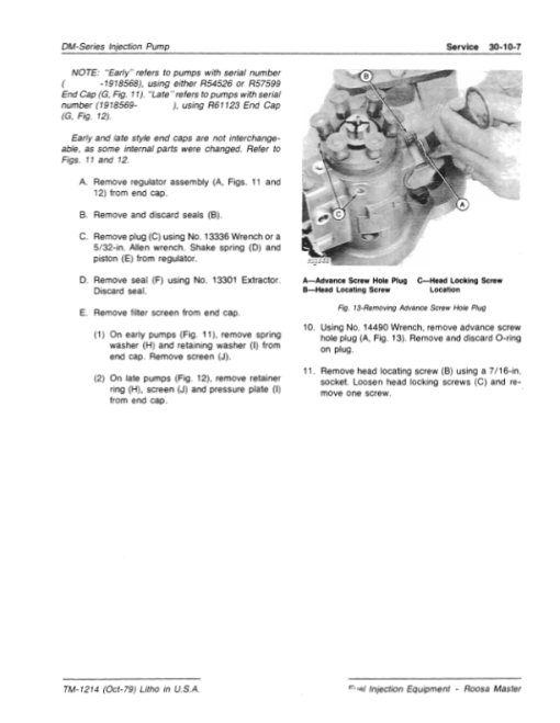 John Deere Roosa Master 9.5mm Injection Nozzles and DM Series Pump Technical Manual - Image 4