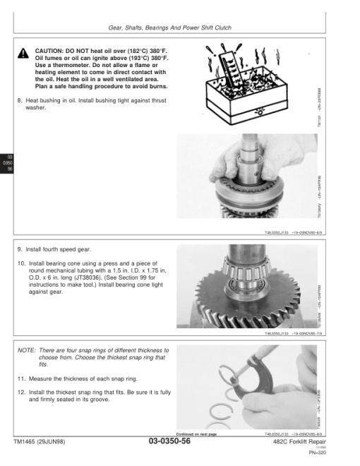 John Deere 482C Forklift Repair Technical Manual (TM1465) - Image 3