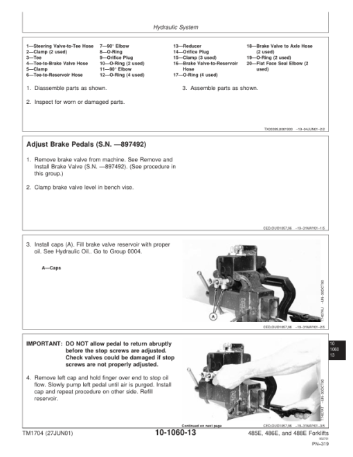 John Deere 485E, 486E, 488E Forklift Repair Technical Manual (TM1704) - Image 3