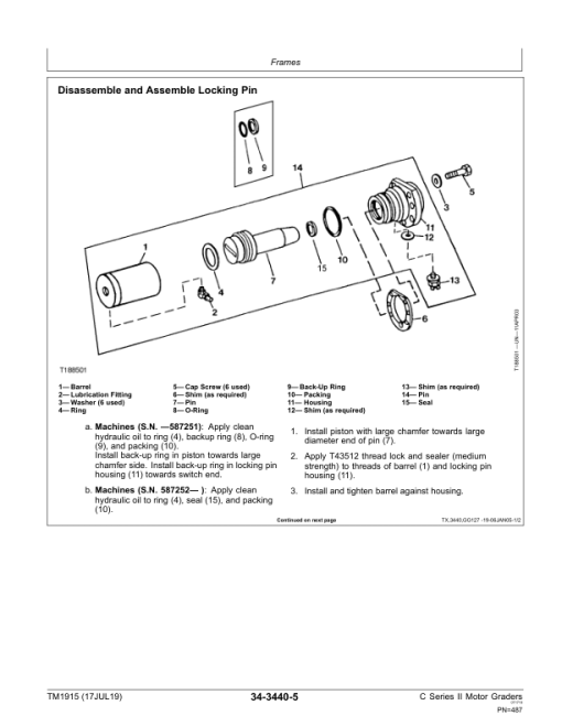 John Deere C Series II Motor Graders Repair Technical Manual - (TM1915) - Image 5