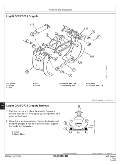 John Deere 1058 Forwarder Repair Technical Manual - (TM1943) - Image 3