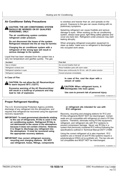 John Deere 335C Knuckleboom Log Loader Repair Technical Manual - (TM2293) - Image 2