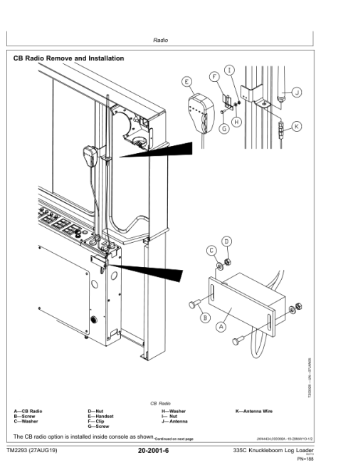 John Deere 335C Knuckleboom Log Loader Repair Technical Manual - (TM2293) - Image 3