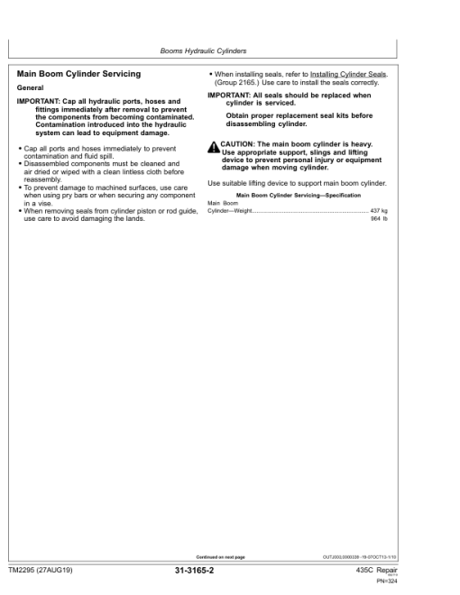 John Deere 435C Log Loader Repair Technical Manual - (TM2295) - Image 5