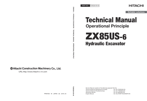 Hitachi ZX85US-6 Excavator Service Repair Manual - Image 3