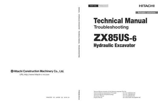 Hitachi ZX85US-6 Excavator Service Repair Manual - Image 6