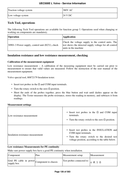 Volvo UEC500E L Excavator Repair Service Manual - Image 2