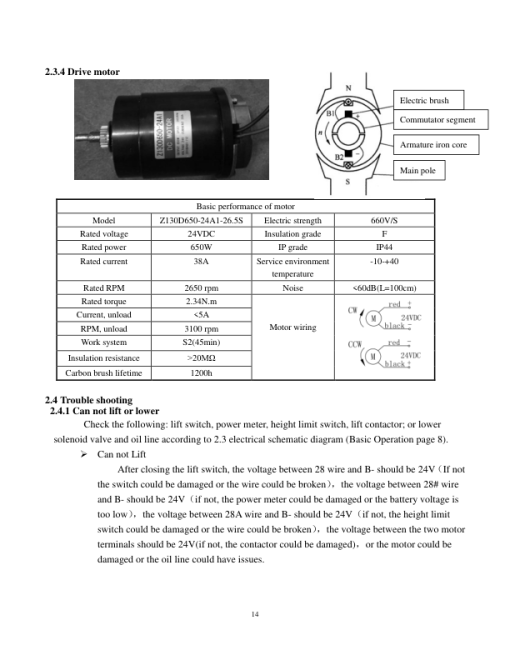 Utilev UT 1.5 WE Pallet Truck A378 Series Repair Manual - Image 2