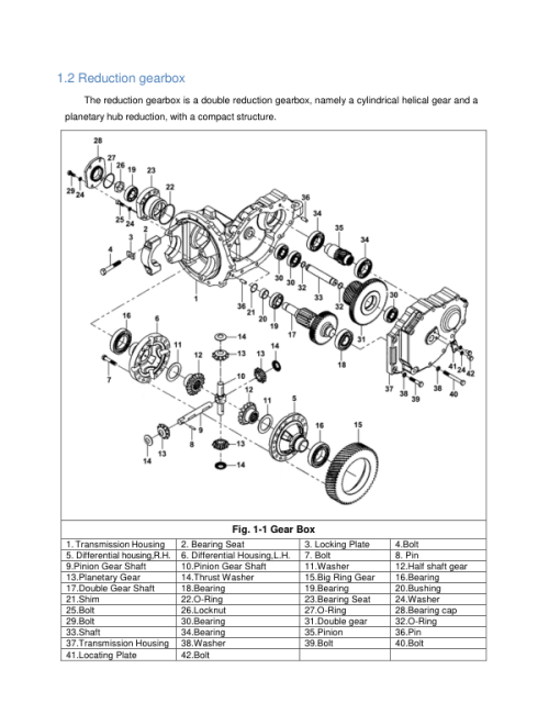 Utilev UT15-25PFE Forklift A374 Series Repair Manual - Image 2